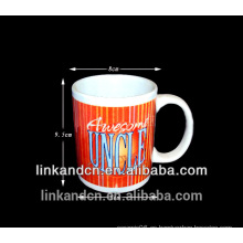 Haonai personalizó la taza de cerámica de viaje de cerámica, taza de cerámica